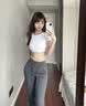 Calvin Klein内衣【摩登引力带】女ck无钢圈轻运动可外穿短款T恤式文胸 100-月光白 L 推荐75D-85C 实拍图