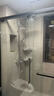 心海伽蓝（SHKL）下沉式淋浴房玻璃隔断一字型无下轨无障碍浴室卫生间干湿分离1p 【哑黑】宽1.5-1.59m/2m高 实拍图