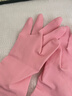 金钱花厨房洗碗家务洗衣服天然橡胶乳胶食品级胶皮清洁防水刷碗手套加厚 红色款加厚促销款一双 S码（适合手小女士或儿童） 实拍图