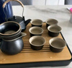 京东京造 茶具整套 功夫茶具陶瓷套装茶壶茶杯茶盘【黑陶提梁壶】 12件套  实拍图