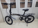 PHILLIPS折叠自行车铝合金超轻便携上班代步20寸变速免安装男女式通勤单车 BKF3 玻璃灰【免安装】全国顺丰 20英寸 禧玛诺7速 实拍图