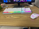 狼蛛（AULA）真机械手感键盘鼠标套装有线背光键盘电竞游戏专用笔记本台式电脑办公键鼠耳机三件套 银白【混光】键鼠耳机三件套 实拍图
