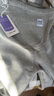 婧麒（JOYNCLEON）孕妇打底裤冬款加绒加厚裤子高腰托腹保暖裤 浅灰 L jyk175212 实拍图