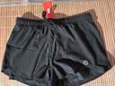 京东京造 泳裤男士防尴尬游泳裤平角双层防走光水陆两用沙滩裤 黑色XL 实拍图