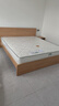 全友家居 北欧原木风板式床次卧室家用1.8米×2米现代简约双人床家具 实拍图