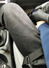 Homlean高街百搭微喇牛仔裤男夏季美式vibe修身休闲直筒裤子YX03黑色M 实拍图