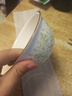 家用大号微波炉专用碗盘碟子加热耐热器皿耐高温用具陶釉下彩精致 4.5英寸繁华碗1个装【绿色】 实拍图