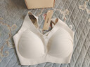 ubras【2件装】无尺码免拆V领内衣女背心美背粉底液色文胸罩无痕隐形 奶盐蓝+燕麦奶 实拍图
