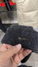 CACUSS纯羊毛毛线帽子男士秋冬加厚保暖护耳帽大头围套头针织帽黑深灰 实拍图