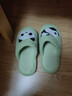 猪爸爸儿童棉拖鞋男童室内家居防滑女宝宝秋冬2024新款保暖拖鞋绿色240 实拍图