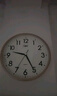 康巴丝（Compas）挂钟客厅静音简约客厅石英钟表挂墙时钟 c2855 金色 26cm直径 实拍图