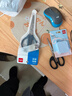 得力(deli)160mm办公生活家用剪刀 小剪子手工剪纸刀 办公用品 蓝色0602 实拍图