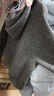 伊芙丽（eifini）蒋欣代言连帽休闲宽松系带软糯厚实毛针织衫外套冬季新款毛衣女 灰色 预售 [1月10日]发 M 100-115斤 实拍图