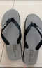 LURAD 人字拖男士夏季时尚沙滩外穿凉拖鞋 灰色 45-46 实拍图