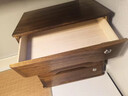 实木桌面收纳盒抽屉式办公桌上整理箱多层杂物储物柜木质盒子带锁 加厚胡桃色3层全锁【店长主推】 实拍图