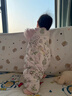 威尔贝鲁（WELLBER）恒温睡袋婴幼儿1-3岁竹棉睡衣秋冬儿童宝宝防踢被子加厚棉 绮梦M 实拍图