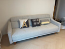 全友家居 现代北欧简约布艺沙发客厅三人位小户型可折叠沙发床 实拍图