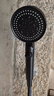 海立黑色增压花洒喷头浴室洗澡手持高加压莲蓬头带软管两件套ZH241-2 实拍图