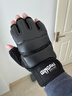 恩哲拳击手套成人半指打沙袋拳套男女散打自由搏击MMA专业训练跆拳道 成人款黑色半指拳套一副XL码 实拍图
