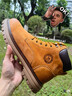 骆驼（CAMEL）王俊凯同款冬加绒户外工装马丁大黄靴男 G122W7757TR 金黄 42 实拍图