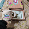 可爱fufu生日蛋糕马克杯带盖勺陶瓷杯送女生高颜值有意义生日礼物 【礼盒装】奶酪杯+盖+勺1个350ml 实拍图
