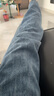 真维斯（Jeanswest）复古蓝阔腿牛仔裤女款秋冬新款高腰垂感直筒宽松小个子拖地裤子女 复古蓝长裤 XL 实拍图