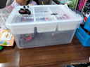 禧天龙乐高收纳盒儿童积木磁力片储物盒大容量玩具分格整理箱16升透明白 实拍图