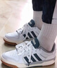 adidas ENTRAP美式校园风运动少年感复古篮球风板鞋男女阿迪达斯   白色/蓝色   38.5 实拍图
