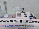 特伦斯电子琴88键成人儿童智能折叠钢琴X61A/V20手卷钢琴键盘乐器 V20樱花粉+专用琴包 实拍图