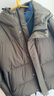 GXG男装 简约连帽短款羽绒服男保暖通勤羽绒服外套 军绿 180/XL 实拍图
