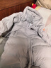 京东京造羽绒服女90鸭绒泡芙春秋2029新款女女士外套 中长款纯净灰M 实拍图