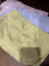 全棉时代内裤女三角裤女士中腰高腰【基础5A抗菌】95棉不变形不闷汗3条装 实拍图
