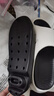 稻草人运动拖鞋男士气垫减震四季居家户外穿沙滩防滑踩屎感凉拖 白42-43 实拍图