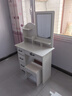 众淘梳妆台小户型卧室小型化妆台小型化妆桌卧室现代简约 【80%的选择】 LED灯镜【方镜款+凳子】80cm 实拍图