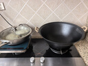 夏老大龟纹生铁锅铸铁炒锅古法无涂层物理不易粘炒锅圆底双耳炒菜锅42cm 实拍图