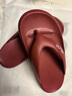 朴西人字拖女夹脚外穿凉拖鞋防水速干洗澡防滑耐磨休闲沙滩鞋情侣拖鞋 安哥拉红 【贴合足弓不磨脚】 38-39 实拍图