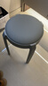 塑料凳子加厚家用餐厅吃饭软包圆凳可叠放备用椅子现代简约高板凳 冰川灰【甄选软包-纵享舒适】 实拍图