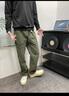 Homlean美式机能伞兵工装裤男春夏宽松直筒户外休闲登山裤ONE1黑色XL 实拍图