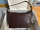 裘真新年礼物【明星推荐】经典hobo包植鞣牛皮腋下通勤休闲饺子女包 咖啡色-大号 小包/大包 实拍图