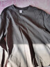 凡客诚品300克重磅全棉圆领长袖T恤男士打底T恤衫 白色 L 实拍图