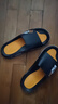 回力运动拖鞋男浴室内户外减震防滑厚底凉拖鞋HL39651黑黄色46-47码 实拍图