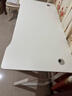 甄严选电脑桌台式电竞桌椅套装组合桌子办公家用桌学习桌书房书桌写字桌 【白架+白碳纤纹面】单桌120*60 实拍图