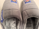 大嘴猴（paul frank）棉拖鞋男士秋冬季室内家居拖鞋毛绒保暖厚底棉鞋男款深灰280PF607 实拍图