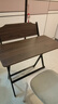 折叠桌子可移动书桌新型电脑桌小餐桌家用学习桌简易出租屋床边桌 【免安装】80*40 胡桃学习桌 - 4档升降 晒单实拍图