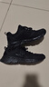 特步男鞋跑步鞋新款冬季厚底旅游透气轻便皮网面休闲运动鞋慢跑鞋子男 黑色 41 实拍图