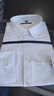 罗蒙（ROMON）纯色商务职业正装男士白衬衫工装外套长袖衬衣男CS108白色XL 实拍图
