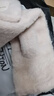 加厚in韩国蓬松冬季保暖交叉仿獭兔毛围脖女百搭纯色贴标毛绒围巾 米色-布标盼盼围巾 实拍图
