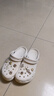 卡骆驰（crocs）经典云朵Clog女沙滩洞洞鞋凉拖鞋206750 206750-100  39（39-40） 实拍图