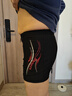 李宁LI-NING泳裤男士弹力舒适平角泳装 速干不贴身温泉度假男士游泳裤黑LSSL125 L 实拍图