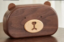 初心实木小熊首饰盒项链戒指盒耳钉饰品盒新年情人节送女生礼物 小熊首饰收纳盒【礼盒】 实拍图